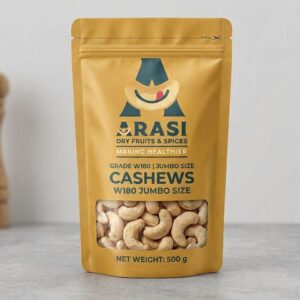 Cashew Jumbo W180 (Goa) 500 Grams