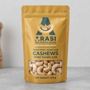 Cashew Jumbo W180 (Goa) 250 Grams